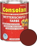 Consolan Schwedenrot / 06386, Consolan Wetterschutzfarbe " Schwedenrot " 2,5 L -
