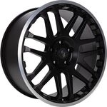 ETABETA COMBAT Black matt lip polished 8.0Jx18 6x139 ET45
