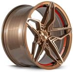 CORSPEED KHARMA Higloss-Bronze brushed Surface undercut Trimline red 8.5Jx19 5x112