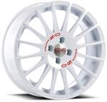 OZ SUPERTURISMO WRC race white + red lettering 7.0Jx17 4x100 ET35