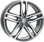 ALUTEC IKENU 5-LOCH graphit frontpoliert 8.0Jx19 5x108 ET42