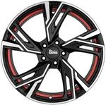 MAM WHEELS MAM RS5 black front polished red inside 6.5Jx16 4x100 ET35