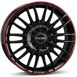 BORBET DESIGN CW3 black glossy red ring 7.5Jx18 5x130 ET53