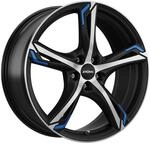 RONAL RONAL R62 BLUE jetblack-matt-frontkopiert 7.5Jx18 5x100 ET35