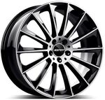 GMP STELLAR schwarz diamantgeschliffen 9.0Jx18 5x112 ET35