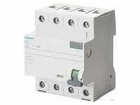 Siemens 5SV36468KL, Siemens FI-Schutzschalter, 4-polig Typ A, selektiv, In: