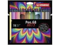 STABILO Pen 68 Filzstift, 24er-Set - ARTY