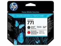 HP CE017A, Hewlett Packard PRINT HEAD NO 771 HP 771 - Mattschwarz, Chromatic Red -