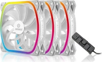 Enermax UCSQARGB12P-W-BP3, Enermax SquA RGB White 3er Pack inkl. RGB Steuerung 120mm