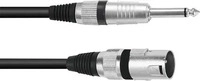 Licht Produkte XLR male 3 pol. /6,3 mm Klinkenstecker mono 0,90 m Mikro Kabel schwarz