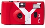 Yashica MF-1 Snapshot Art Kamera Red mit 400/24 Film