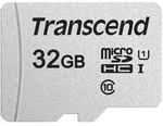 Transcend 32 GB Micro SDHC-Karte 300S-A, UHS-I U1 V10 95MB/S