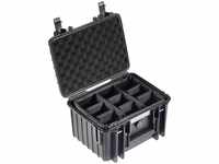 B&W International Outdoor Case Typ 2000 Koffer schwarz mit variabler Facheinteilung