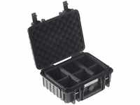 B&W International Outdoor Case Typ 1000 Koffer schwarz mit variabler Facheinteilung