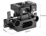 SmallRig 2272 Universale Bodenplatte mit 15mm Rod Support-System