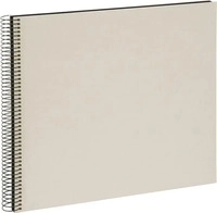 Goldbuch 25523, Goldbuch Bella Vista 35x30 cm, 40 schwarze Seiten, sandgrau,