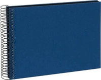 Goldbuch 20996, Goldbuch Bella Vista 24x17 cm, 40 schwarze Seiten, blau, Spiralalbum