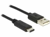 DeLock 83600, Delock USB 2.0 Typ-A Stecker > Type-C Stecker 1m, DeLOCK - USB-Kabel -