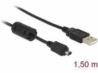 DeLock 82208, Delock USB-B mini 4 Pin m. > USB-A m. 1,5m, Delock - USB-Kabel -