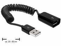 DeLock 83163, Delock Spiralkabel USB 2.0-A Stecker/Buchse, Delock -
