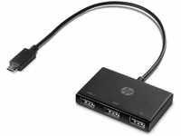 HP Z6A00AA, HP USB Hub, HP USB-C to USB-A - Hub - 3 x SuperSpeed USB 3.0 - Desktop -
