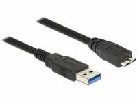DeLock 85071, Delock USB 3.0 A m. > USB 3.0 Micro-B m. 0,5m, DeLOCK - USB-Kabel - USB