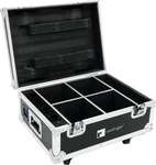 ROADINGER Flightcase 4x AKKU TL-3 Trusslight QuickDMX mit Ladefunktion