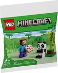 LEGO 6465079, LEGO Minecraft 30672 Steve mit Baby-Panda