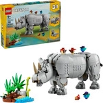LEGO 6529406, LEGO Creator 31171 Wilde Tiere: Pr&auml;chtiges Nashorn mit V&ouml;geln