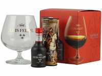 Luis Felipe Gran Reserva Brandy Miniaturset 0,04 Liter 40 % Vol, Grundpreis:...