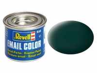 Revell 32140, Revell Modellbau-Farbe auf Kunstharzbasis, schwarzgrün matt, 14 ml