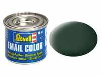 Revell 32168, Revell Modellbau-Farbe auf Kunstharzbasis, dunkelgrün matt, 14 ml