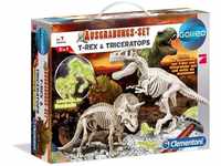 Clementoni 69408, 69408 - Clementoni Ausgrabungs-Set T-Rex & Triceratops - DE,