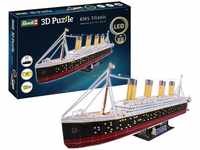 Revell 00154, Revell 3D Puzzle RMS Titanic - LED Edition, 266 Teile, ab 10 Jahren