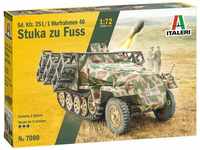 ITALERI 510007080, ITALERI 510007080 - Modellbausatz,1:72 Sd.Kfz. 251/1 Stuka Zu Fuss