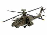 Revell 64046, Revell Modellbausatz mit Basiszubehör, AH-64D Longbow Apache, 79