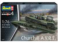Revell 03297, Revell Modellbausatz, Churchill A.V.R.E., 87 Teile, ab 12 Jahren
