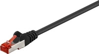 goobay 92459, goobay CAT 6 Netzwerkkabel, S/FTP, LS0H, schwarz - L&auml;nge: 0,15 m