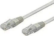 goobay 68337, goobay CAT 5e Netzwerkkabel, U/UTP, grau - L&auml;nge: 0,50 m