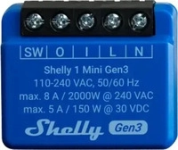 Shelly Shelly_Plus_1_Mini_G3, Shelly Plus 1 Mini Gen3, WLAN + Bluetooth Schaltaktor