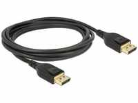 Delock DisplayPort Kabel 8K 60Hz, DP zertifiziert, schwarz