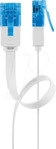 goobay 96314, goobay CAT 6a Netzwerkkabel, U/UTP, flach, wei&szlig; - L&auml;nge: 1,0 m