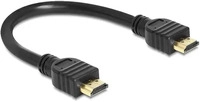 Delock 83352, Delock High Speed HDMI Kabel mit Ethernet schwarz - L&auml;nge: 0,25 m