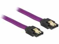 Delock S-ATA Premium Kabel 1.5GBits / 3GBits / 6GBits violett