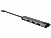 Verbatim USB-C Multiport-Hub: 4K HDMI, Dual USB 3.0, Gigabit Ethernet,