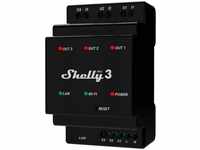 Shelly Pro 3, 3 Kanal WLAN + Bluetooth Schaltaktor, DIN Rail Montage