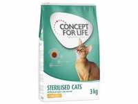3kg Sterilised Cats Huhn Concept for Life Katzenfutter trocken