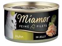 24 x 100g Feine Filets Huhn in Jelly Miamor Katzenfutter nass