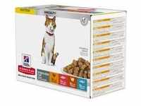 Hill's Science Plan Adult Sterilised 12 x 85 g - Mix (Huhn, Lachs, Truthahn, Forelle)