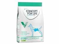 4x1kg Concept for Life Veterinary Diet Hypoallergenic Insect Hundefutter trocken